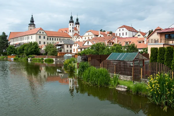 Telc, città UNESCO in Repubblica Ceca Fotografia Stock