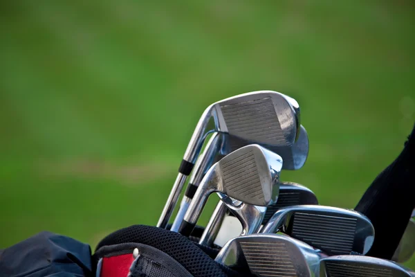 Golf stokken horizontale — Stockfoto