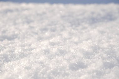 Fresh white natural first snow textured background.