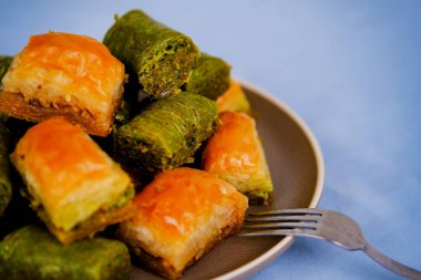Baklava, traditional middle eastern, Turkish and Arabic sweet desert
