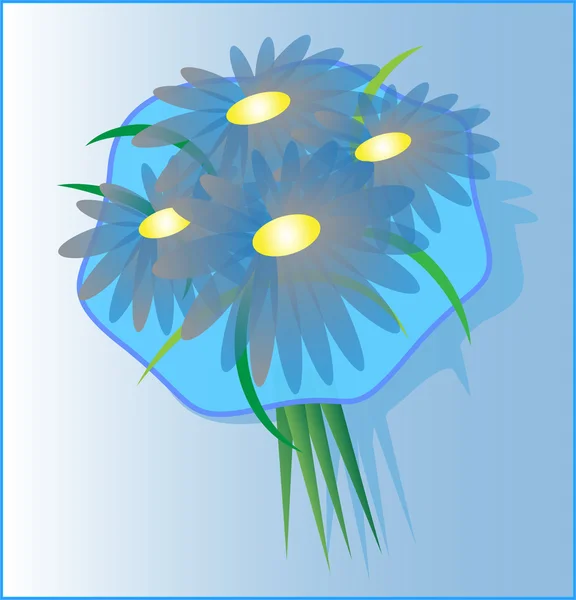 花束の花のベクトル — ストックベクタ