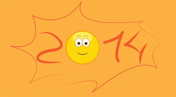 Frohes neues Jahr 2014 — Stockvektor
