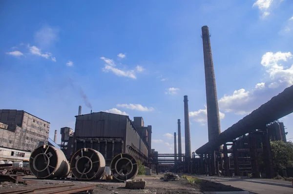 Vervaardiging Van Cokes Een Batterij Van Een Cokesoven Voorste Zone — Stockfoto