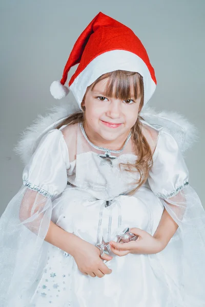 Jul liten flicka — Stockfoto