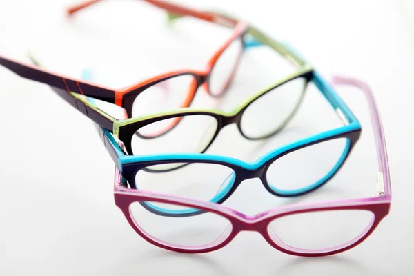 Composición de las gafas de colores — Foto de Stock