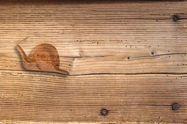 Alte antike Holztische mit Nägeln und Schnecke — Stockfoto