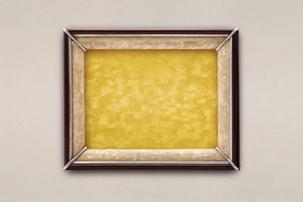 Old frame on a colored background — Stock Photo, Image