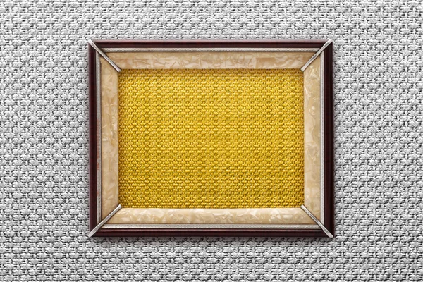 Old frame on a colored background — Stock Photo, Image