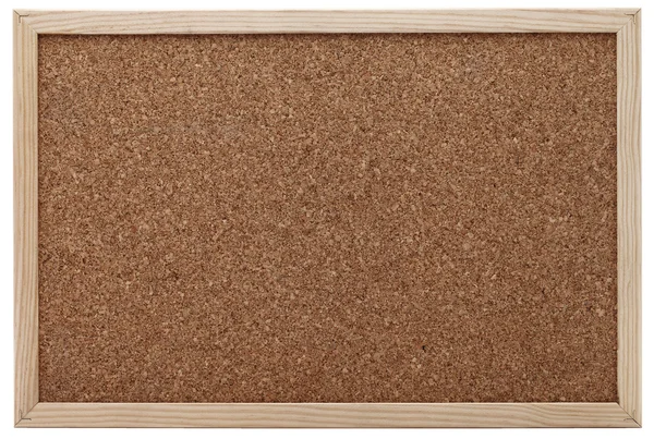 Cork board with wooden frame — Stock Photo, Image