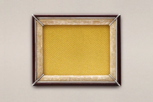 Old frame on a colored background — Stock Photo, Image