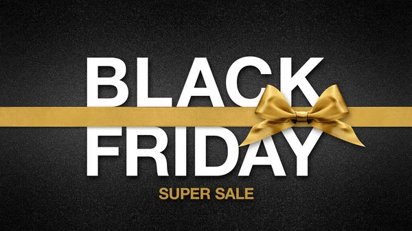 Black Friday Super Verkoop Geschreven Tekst Geïsoleerd Zwarte Glitter Textuur — Stockfoto