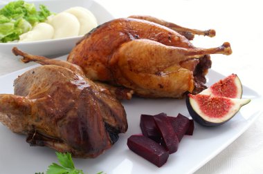 kızartma keklik ve sülün