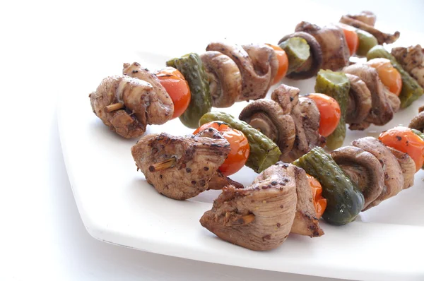 Chicken kebabs — Stock Photo, Image