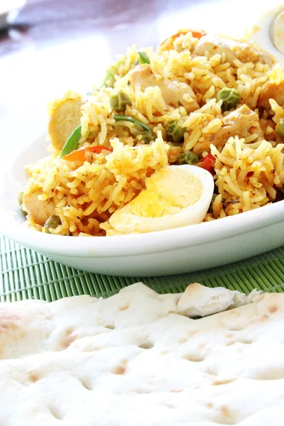 Pilaf with eggs — Stock Photo, Image