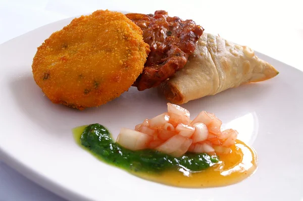 Mixed indian starter — Stock Photo, Image