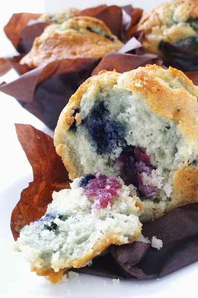 Muffins tradicionales de arándanos — Foto de Stock