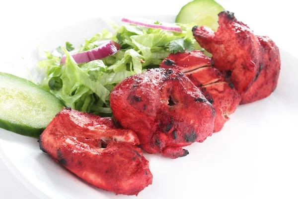 Indické kuřecí tikka tandor kebab — Stock fotografie