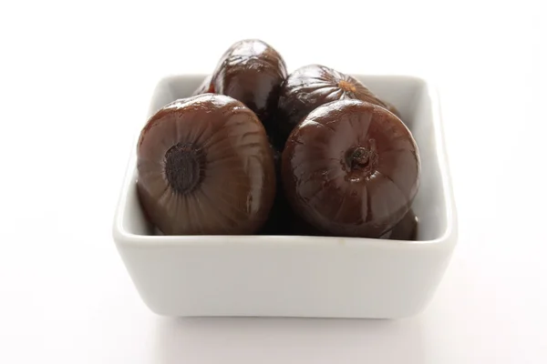 Zwiebeln in Balsamico einlegen — Stockfoto