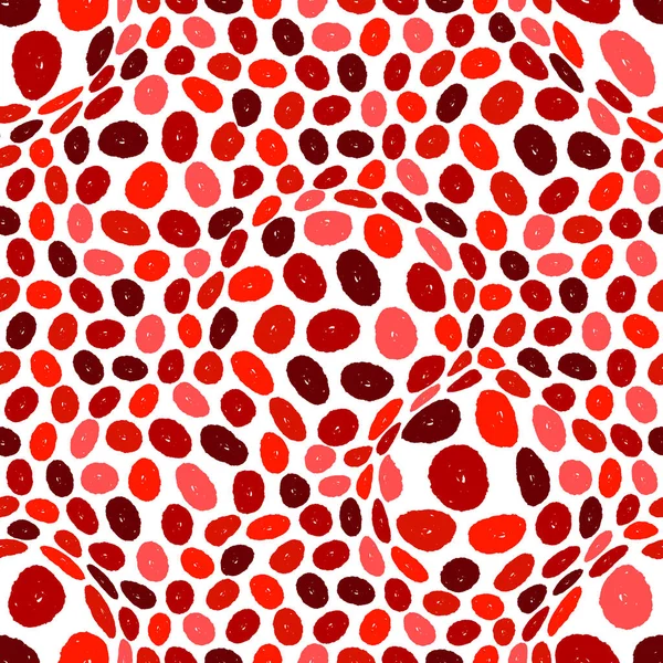 Optická iluze, hladký vzor v červených tónech — Stockový vektor