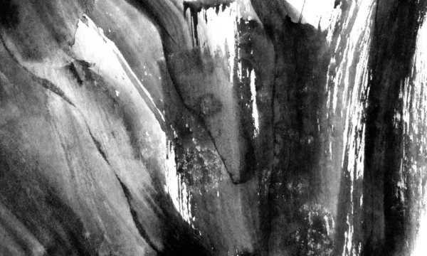 Черный и белый акварельный камень — стоковое фото