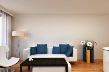 çiçekli salon iç sahne