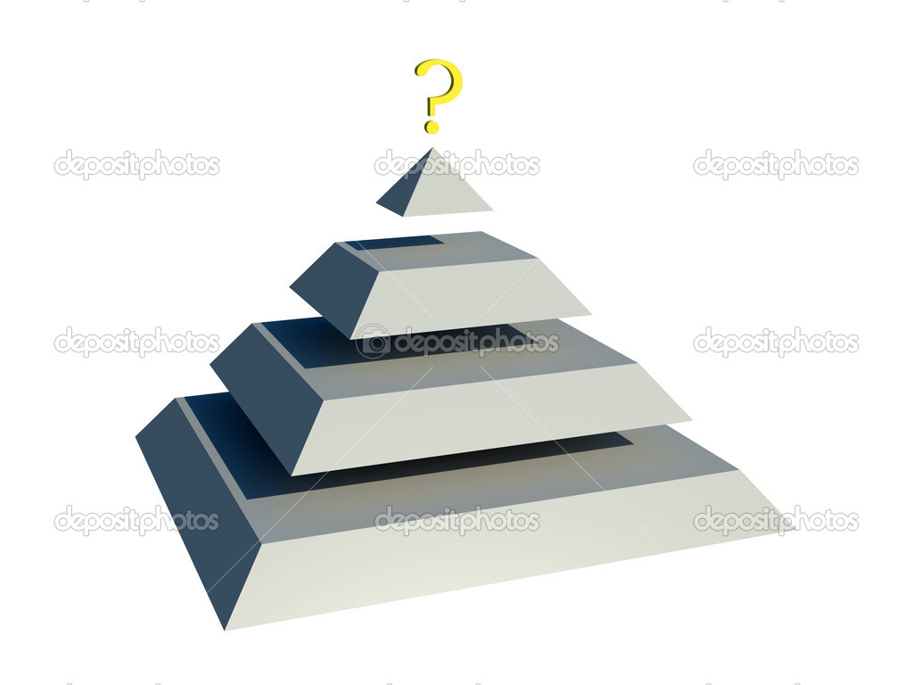 Pyramid with question