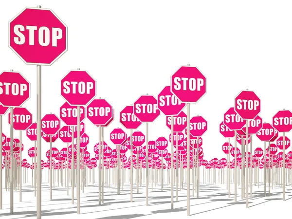Signs stop — Stock Photo, Image