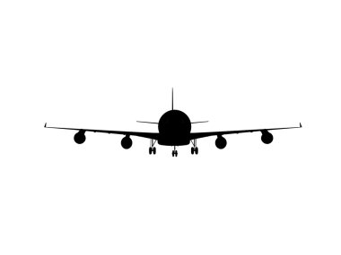 uçak airbus siluet