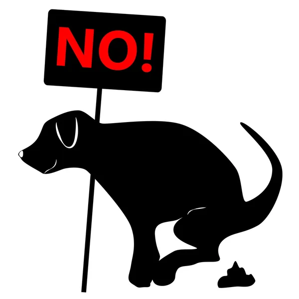 Знак с собакой — стоковый вектор