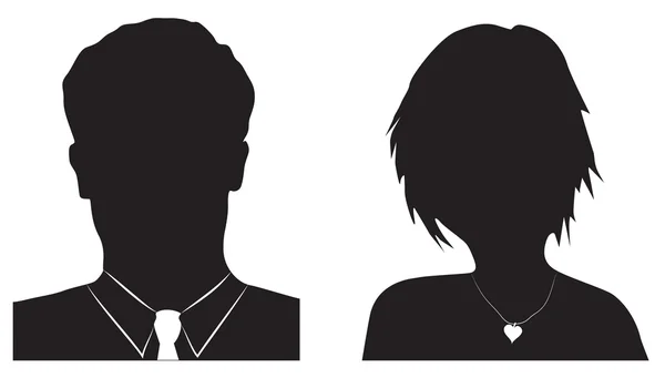 男性和女性的化身 — 图库矢量图片