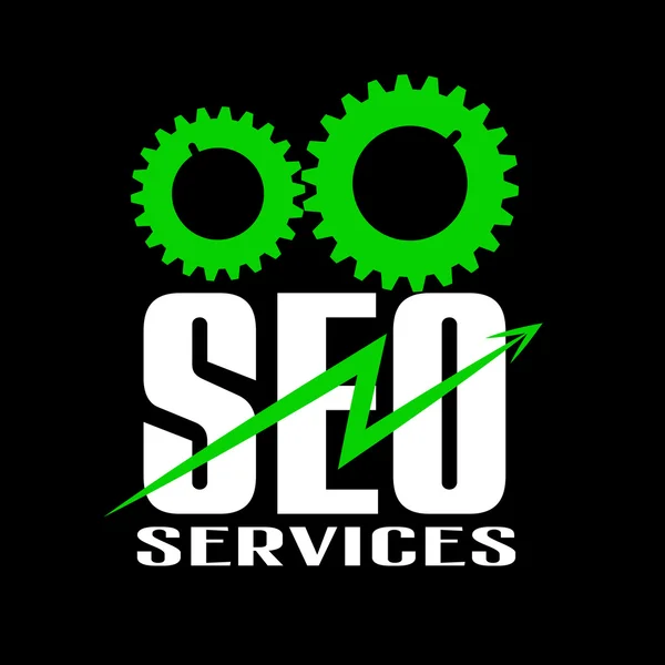 SEO služby vektorové logo — Stockový vektor