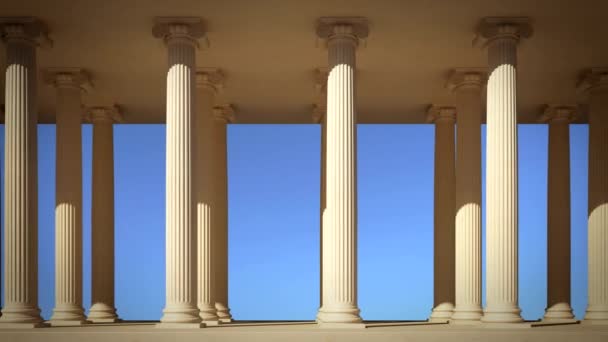 Colonne in linea — Video Stock