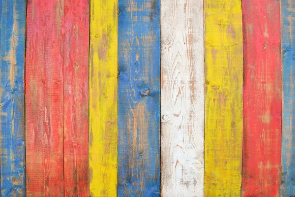 Tavole di legno dipinte — Foto Stock