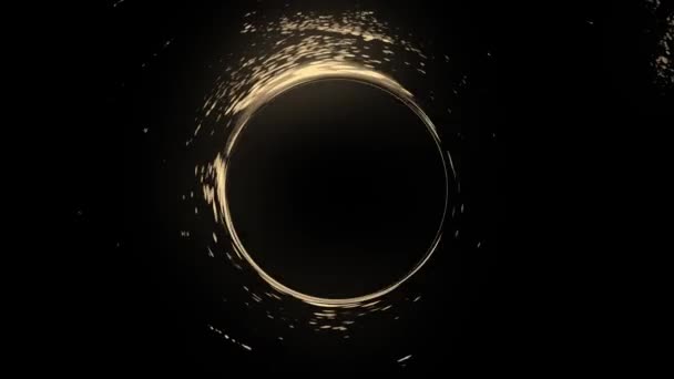 Fekete Terem Csillag Tér Elvont Fantázia Energia Fekete Energia — Stock videók