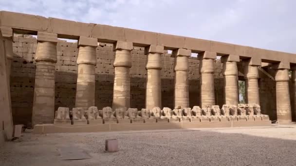Karnak Tempel Ägypten — Stockvideo