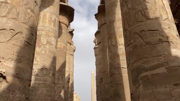 Karnak Templet Egypten — Stockvideo