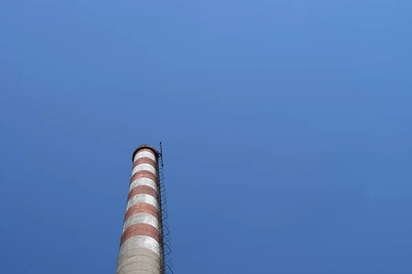 Chaminé Sem Fumaça Energia Limpa — Fotografia de Stock