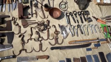 Flea market street market vintage old stuff hardware store