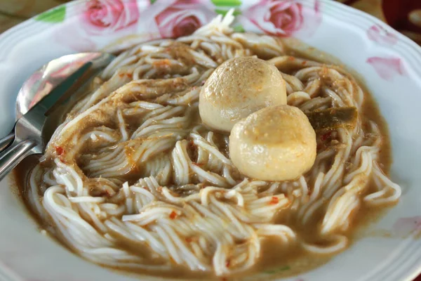 Mlekiem Kokosowym Tajskie Jedzenie Które Jest Bardzo Popularne Wśród Cudzoziemców — Zdjęcie stockowe