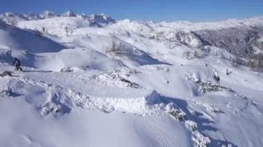 snowboard atlama toz kicker