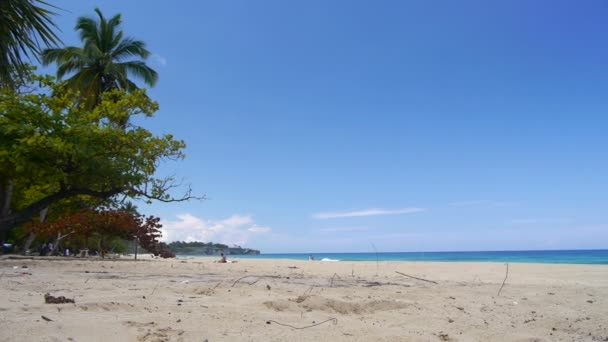 Chegando à praia de carro — Vídeo de Stock