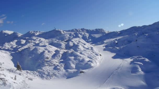 山滑雪场 — 图库视频影像