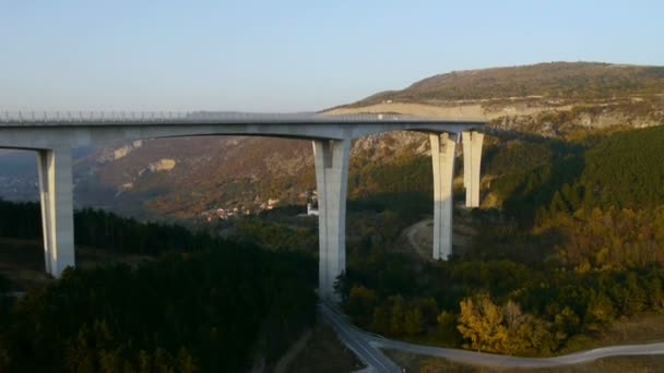 Viaduct brug — Stockvideo