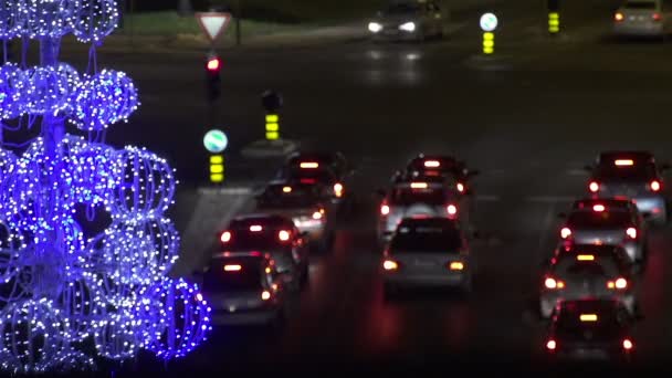 Різдво трафіку — стокове відео
