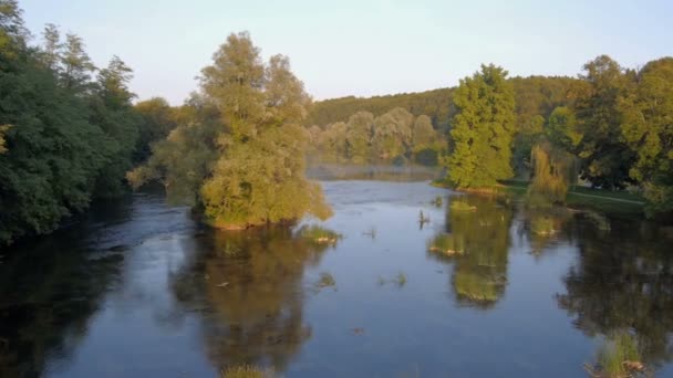 Затоплена річка — стокове відео