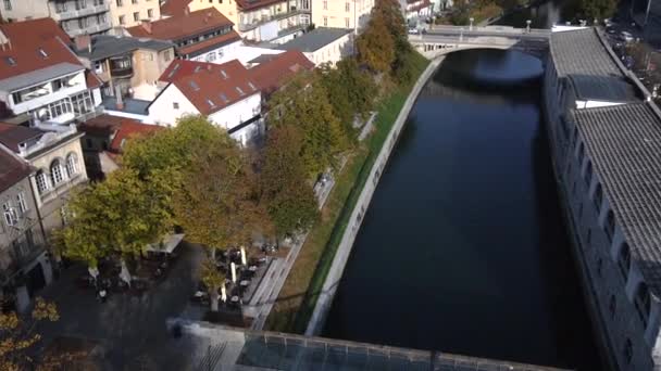 Řeky Ljubljanice — Stock video