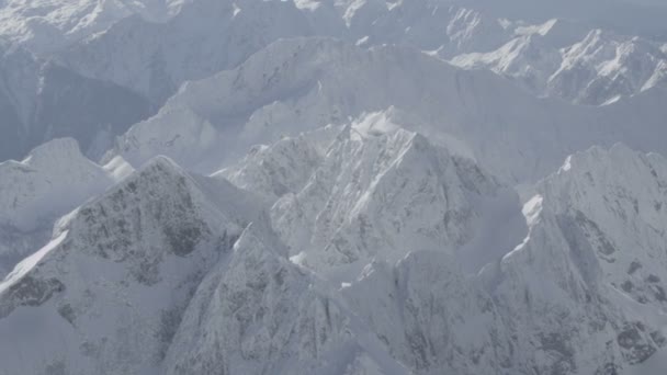 多雪的山 — 图库视频影像