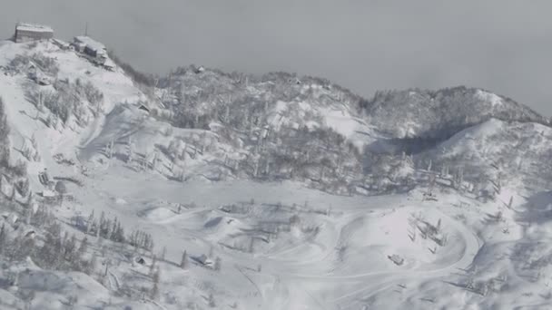 滑雪度假村 — 图库视频影像