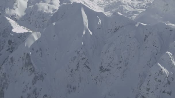 多雪的山 — 图库视频影像