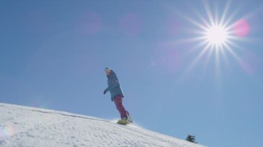 kadın snowboarder